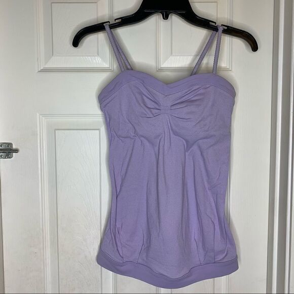 LULULEMON Lavender Pure Focus Tank Yoga Top Size 4 - Picture 1 of 11
